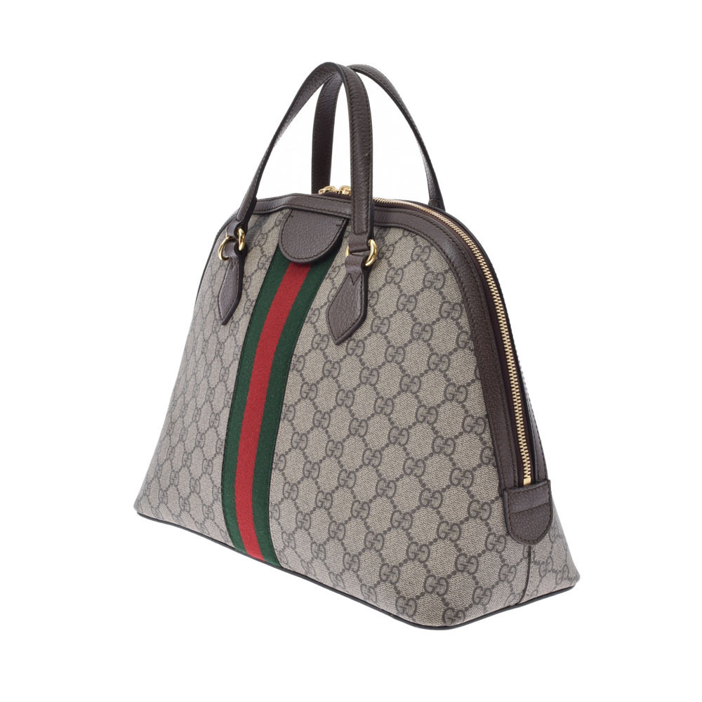 Gucci Supreme Handbag Canvas GG Ophidia Tote Brown